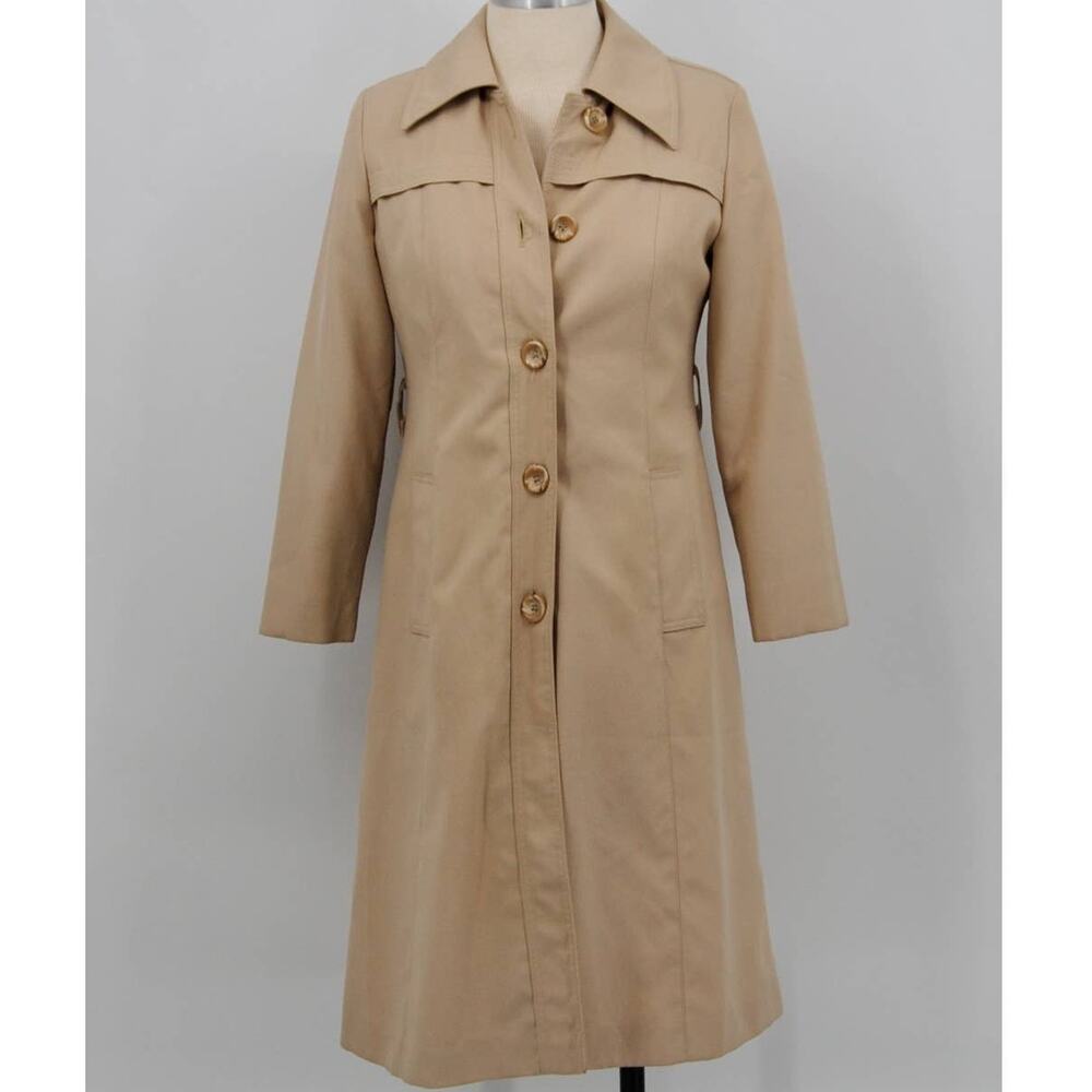 Vintage Trench Coat Plaid Liner